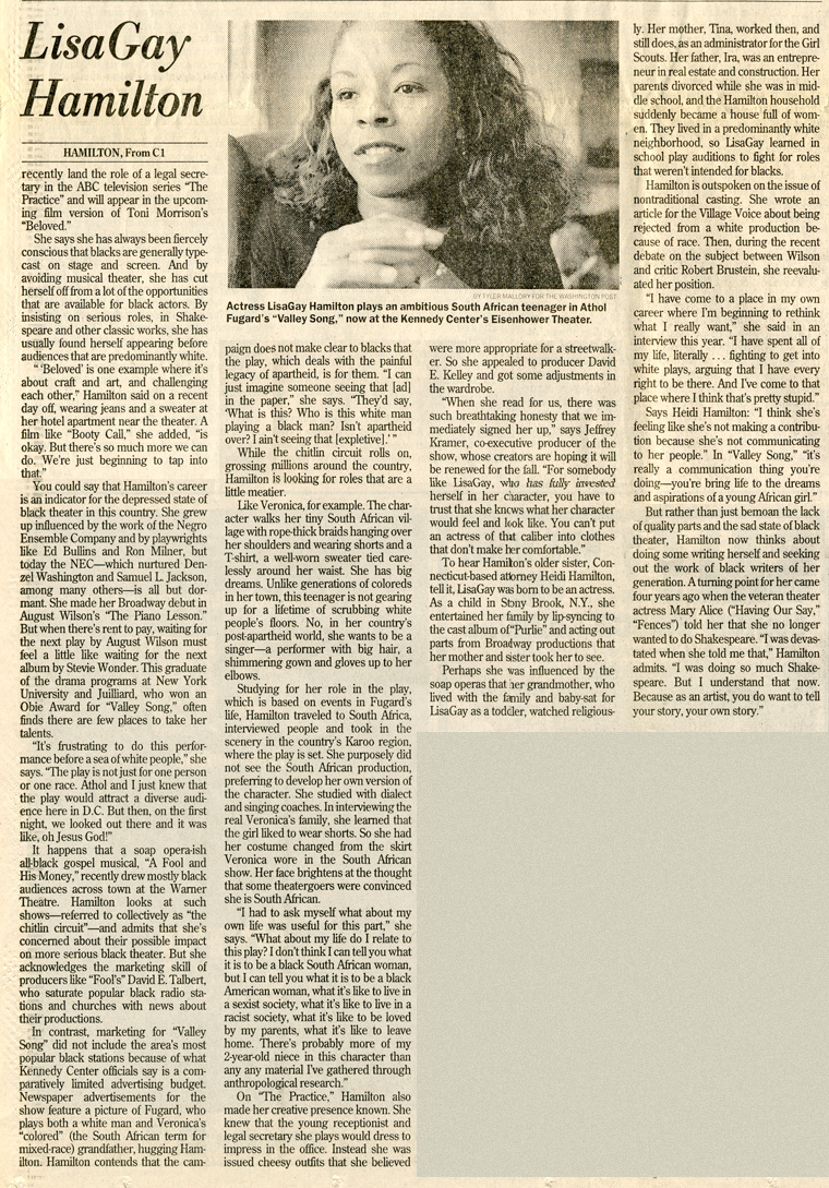 LisaGay Hamilton Tearsheets